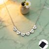 Customized Name Date Mini Minimalist Love Necklace Stainless Steel Heart Shaped Women's Necklace Fashion Couple Jewelry Gift