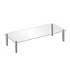 Modern Tabletop Show Case Acrylic Cake Stand, Multi-Tier Food Display Clear Cupcake Holder, Sturdy Handcrafted Item Shelf Adjustable Metal Support for