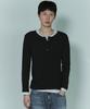 Beullusseonpeullawo Double Layered Henley Neck [Navy]