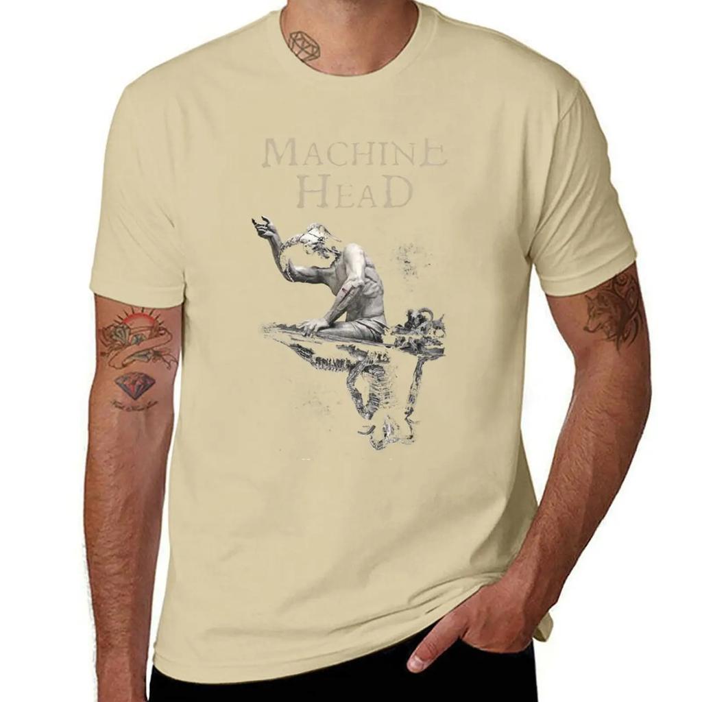 Machine Head Of Kingdom and Crown TShirt Oversized Sublime Blacks Tops Black Tshirts for Men 2025 New Model