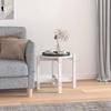 VidaXL Coffee Table White Ø 52.5x45 Cm Solid Pine Wood 822308
