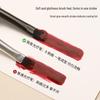 Japanese Sandalwood Nail Art Brush Set: Includes Round, Square, Triangle Brushes & Gel Brush, Ideal for Nail Salons
