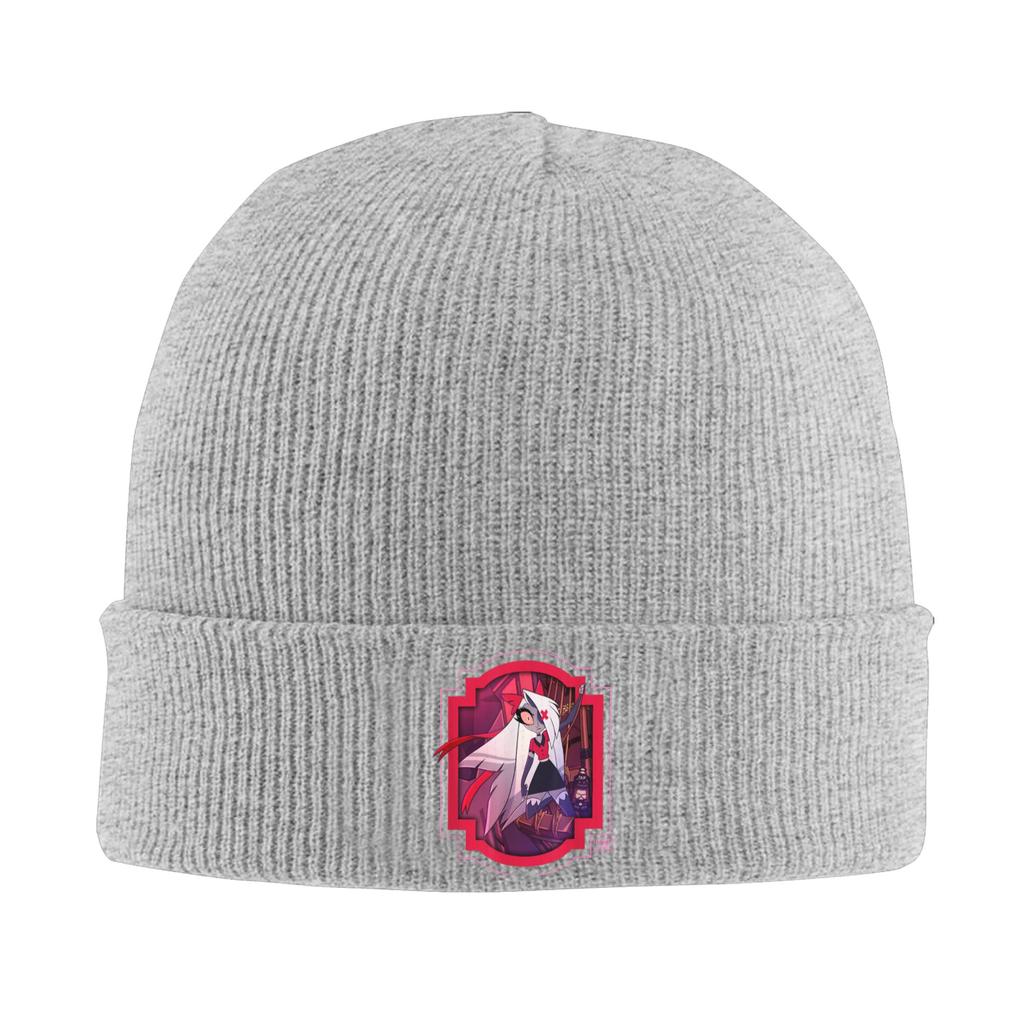 Hazbins Hotels Vaggie Beanie Hats  Bonnet Hats Men Women Hip Hop Hippie Knitting Hat Autumn Winter Custom Thermal Elastic Caps