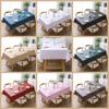 Rectangular PVC Tablecloth Solid Colour Table Cover Waterproof Tablecloth  Household