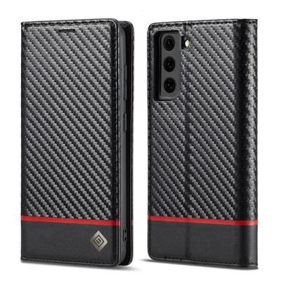 Suitable for Samsung S21 Carbon Fiber Mobile Phone Sheath S21PLUS Protective Cover Business Card Bag S21FE Anti Fall Cover