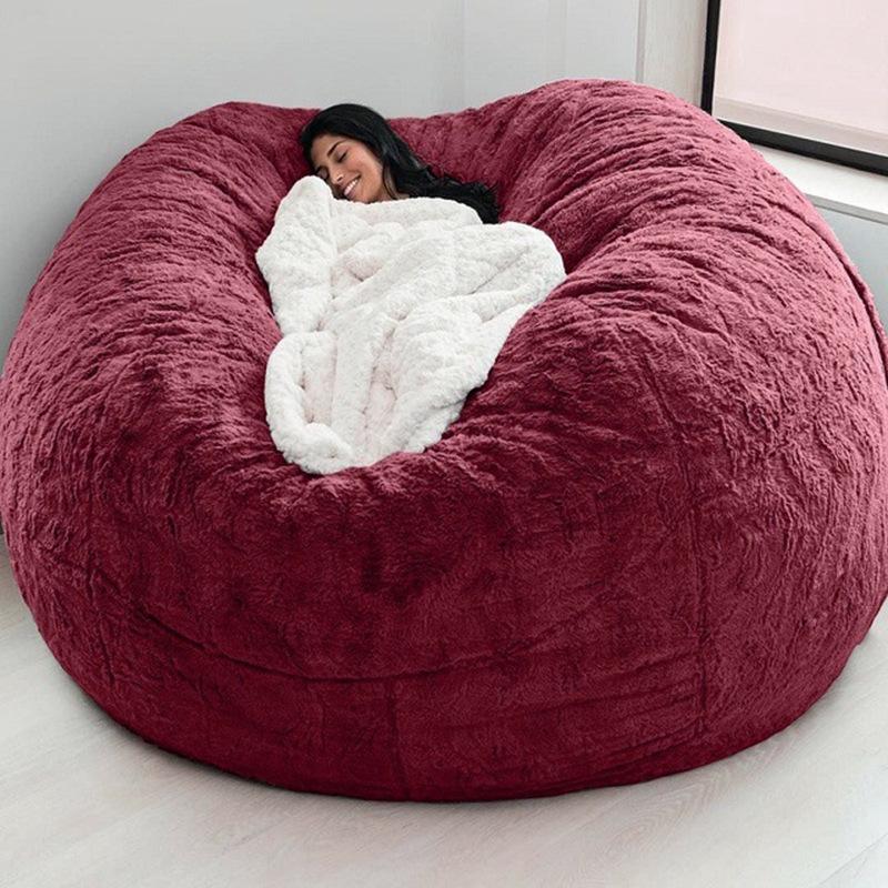 Extra Large Plush Bean Bag Chair Cover - No Filling Included