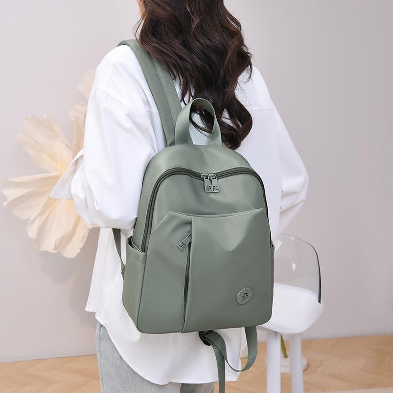Fashion Backpack Female Waterproof Nylon Daypack Women Shoulder Bag Lightweight Travel Rucksack Multiple Pockets Schoolbag