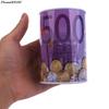 Hot! 1pc Euro Dollar Metal Cylinder Box Home Decoration Bank Saving Money Tin Piggy Bank Child Gifts