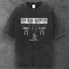 T-shirt Graphique Marionnette Système Code-barres Unisexe Noir Y2K Streetwear S-2XL