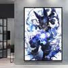Hot Selling Anime Pokemon Lucario High Quality Retro Canvas Poster HD Printing Home Living Room Decor Holiday Gift Classic