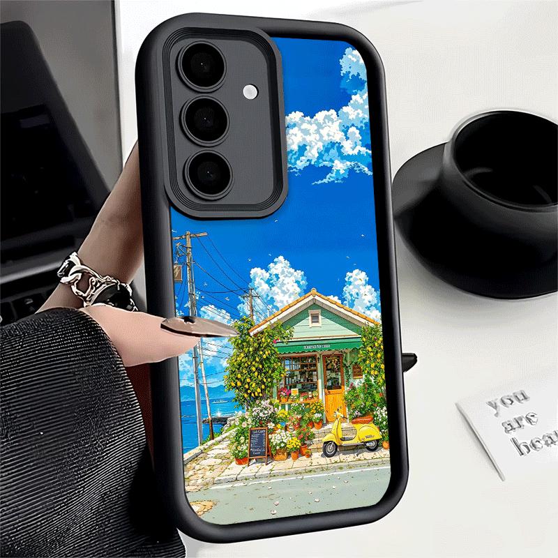 Anime Aesthetic Scenery Soft Phone Case for Samsung Galaxy A17 A16 A26 A36 A56 A15 A25 A35 A55 A14 A24 A34 A54 A13 A23 A33 A53 A