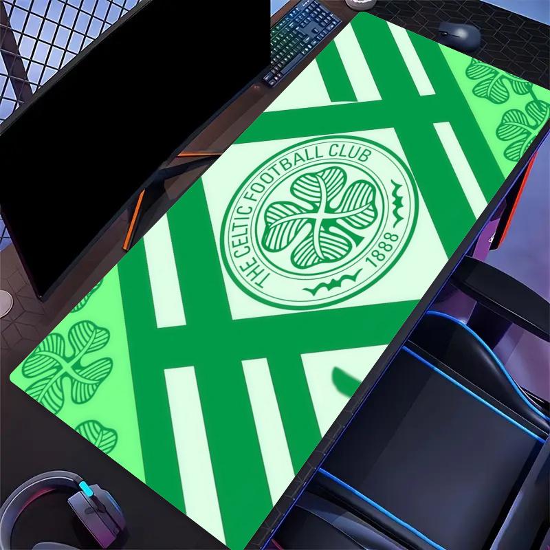 Celtic FC Print Cushion Non-slip Laptop Tablet Big Mousepad XXL Mat Mini PC Playmat With Lock edge