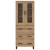 Highboard with Drawers 2 pcs Artisan Oak Wood Based Material