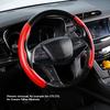 Car Steering Wheel Grip Carbon   Pattern Anti Slip Segmented Steering Wheel Protector Cover for Comaro