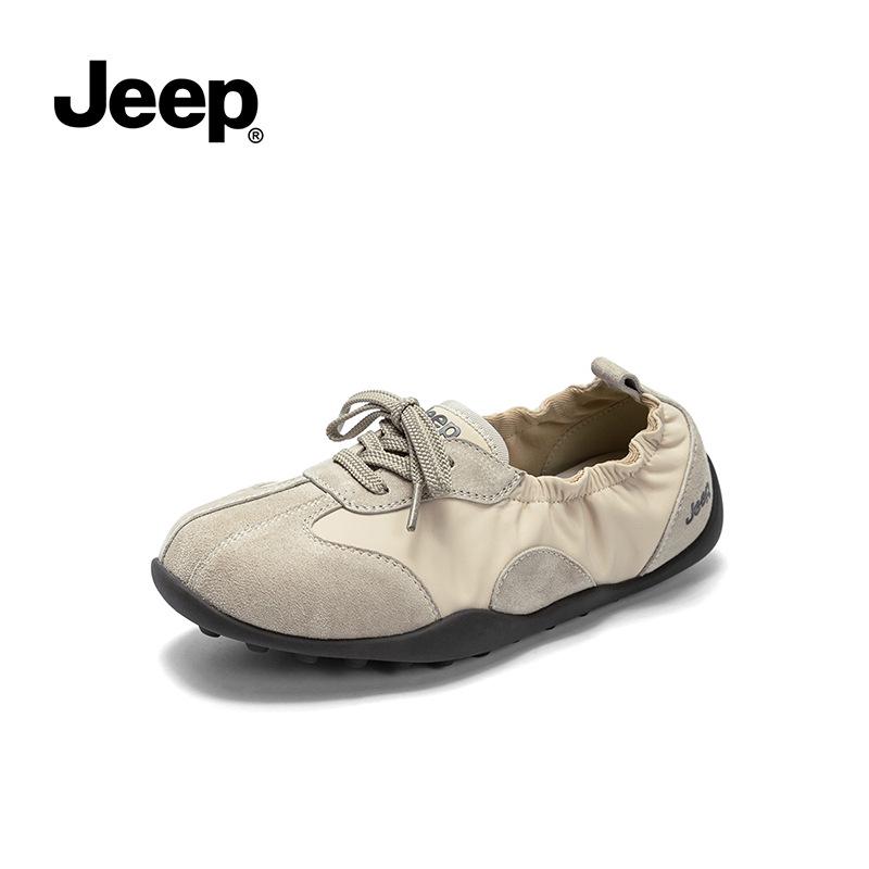 Dámské Retro Ležérní Baleríny Jeep - Letní 2025 Lehká Měkká Podrážka Univerzální Boty