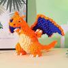 Non-Toxic Pokemon Fire-Breathing Dragon Assembled Building Blocks Model Bricks Toy For Children Gifts Micro Puzzle Toys Desktop Decoration