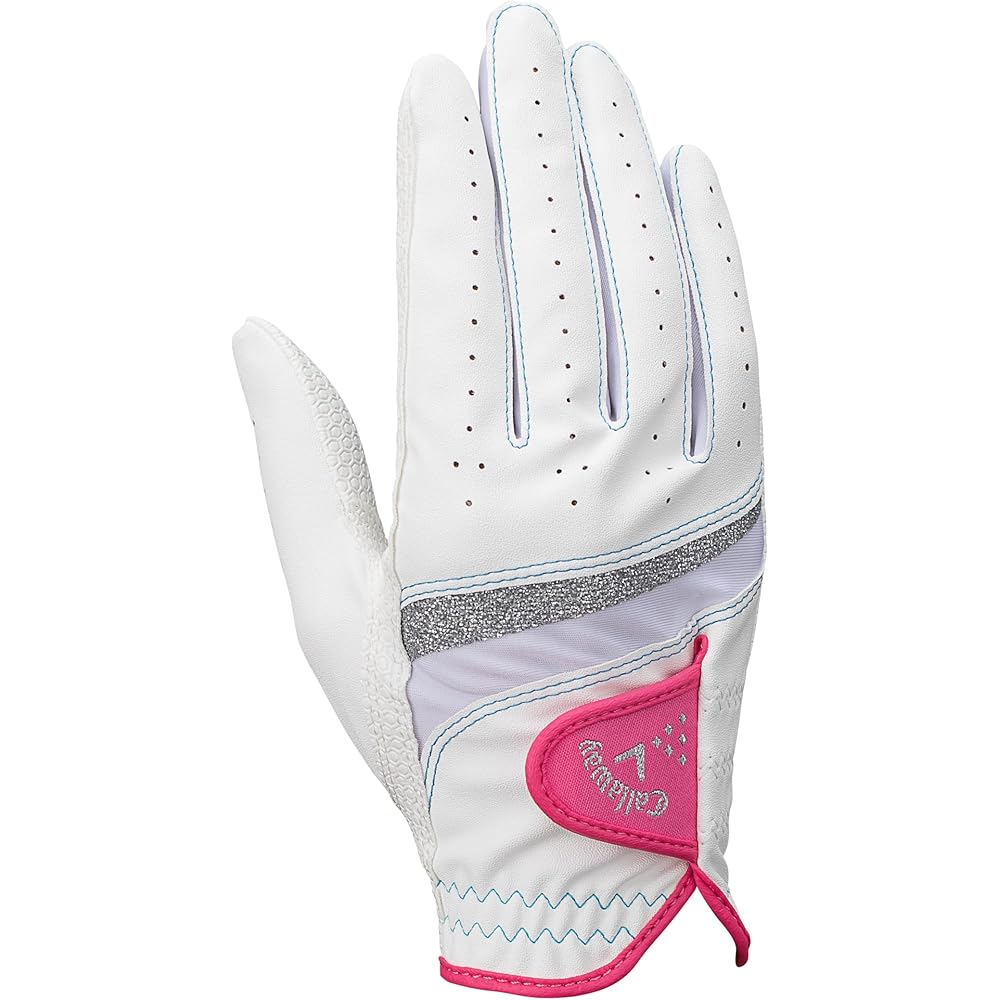 Callaway Style Dual Women's Gloves White/Pink 18cm Left/Right Handed