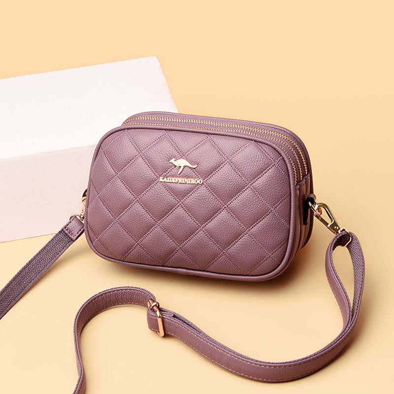 Damentasche Neue Umhängetasche Schultertasche Modisches Rautenmuster Stickgarn Damen Kleine quadratische Tasche