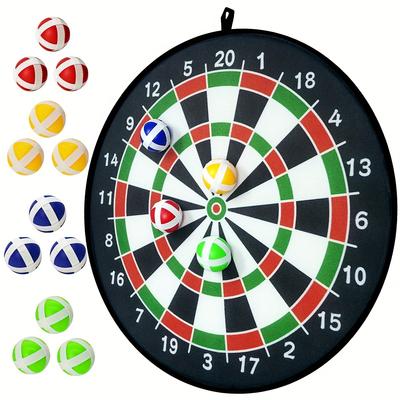 12-teiliges Set mit klebrigen Bällen und Dartplatten für drinnen und draußen, Spielzeug für Gleichgewichtstraining, Interaktion zwischen Eltern und Jugendlichen, Geburtstagsgeschenk, Party-Spielzubehör