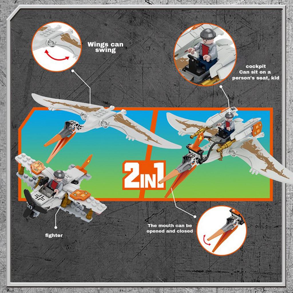 Children's Assembly, Small Animals,Children's Gift Boy Dinosaur World Small Assembled Building