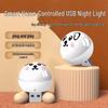 Best-Selling Creative Smart Voice-Control Portable Night Light with Cute Dog Design