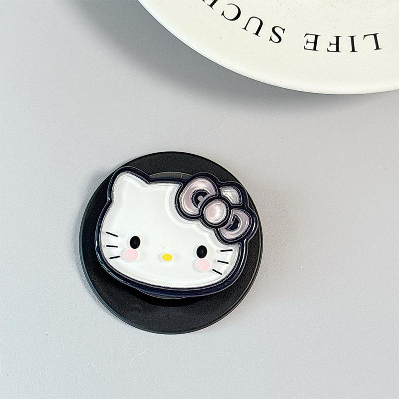 Cute Cartoon Small Fresh Kt Cat Mobile Phone Airbag Bracket Magnetic Desktop Paste Girl Cream Wind Ring