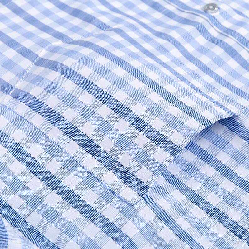 Autumn Plaid Casual Long Sleeve Shirt Men's Simple Classic Business Office Formal Shirts Fashion Soft Breathable Party Dress