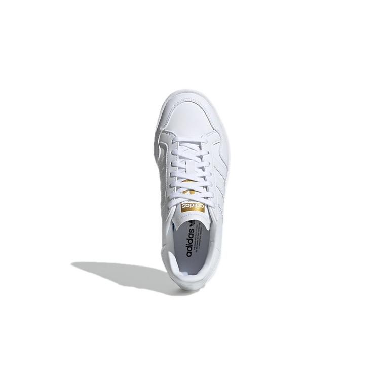 adidas Originals Team Court J Abrasion Resistant Abrasion Resistant Low Top Kids' Skateboarding Shoes White Teenagers EF6809
