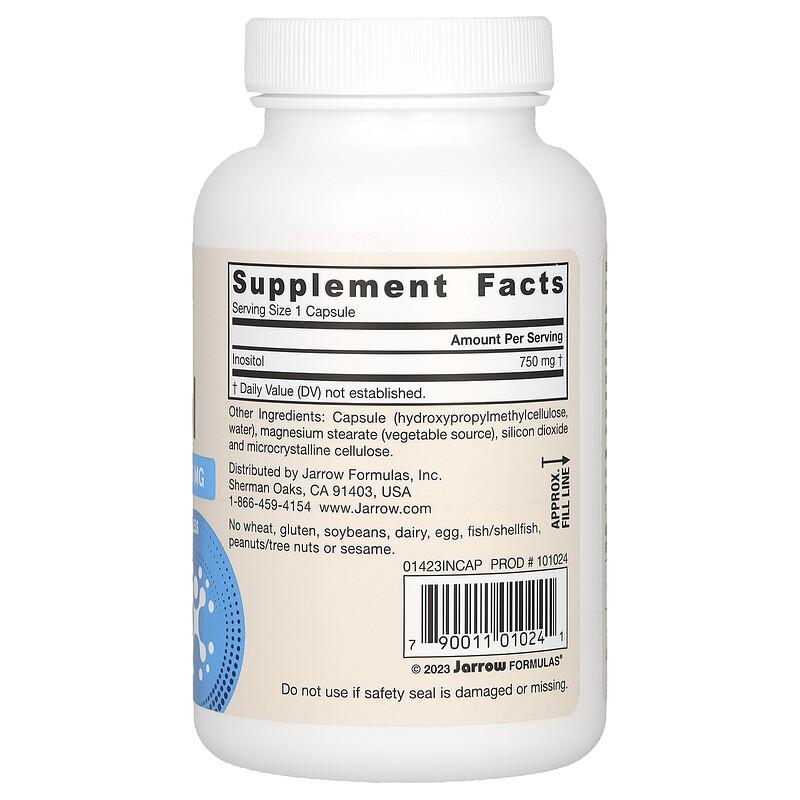 Vegan Inositol, 750 mg, 100 Veggie Capsules