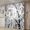 2 pieces, abstract circular tree shadow curtains - semi transparent - suitable for living room, bedroom, kitchen, home decoratio