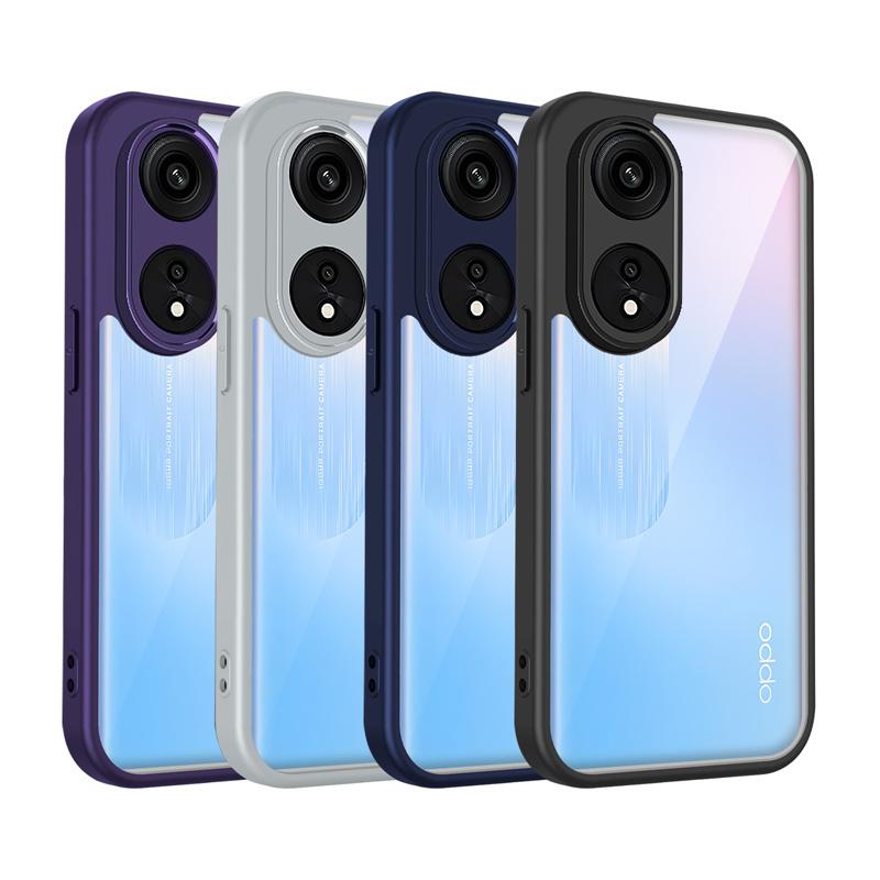 OPPO A1 Pro 5G PHQ110 Case Shockproof Silicone Bumper Clear Back Hard Cover Matte Phone Case for OPPO A1 Pro A1Pro OppoA1Pro 5G