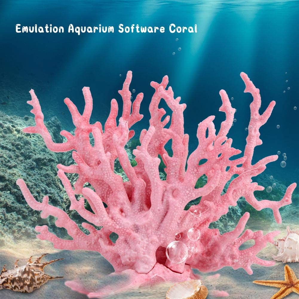 Plastic Vivid Artificial Coral Plant Ornament for Aquarium Underwater Fish Tank Garden Lands