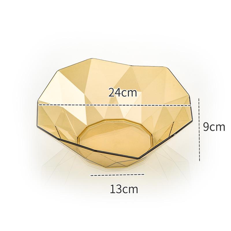 Zuhause Wohnzimmer Kreative Obstschale, Hochwertige Modische Und Transparente Aufbewahrungs-Obstschale, Geometrische Süßigkeiten-Nussschale