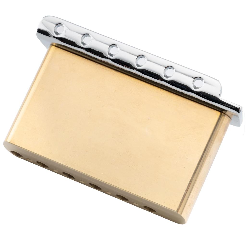 Musiclily Ultra Messing 42mm Tremoloblock mit Saite für Fender Vintage Stratocaster Classic Series E-Gitarren 11,3mm Saitenabstand, USA/Mexiko,