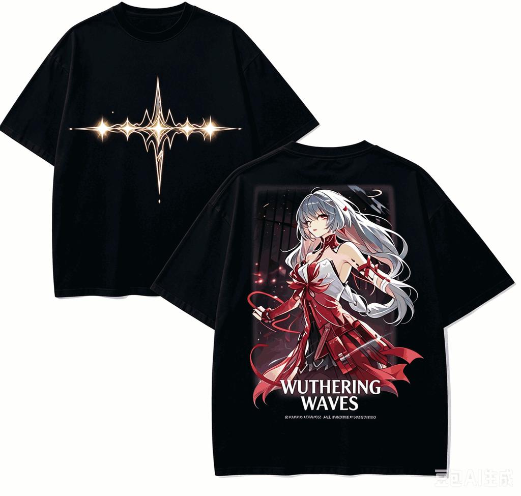 Wuthering Waves Anime Lover TShirt Harajuku Cotton NewModel High Street Retro Fashion Oversized Unisex Hot Product Classic Tee