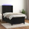VidaXL Slat Bed Base with Mattress and LED, Upholstered Bed, Single Bed, Adult Bed for Interior Bedroom, 3139543