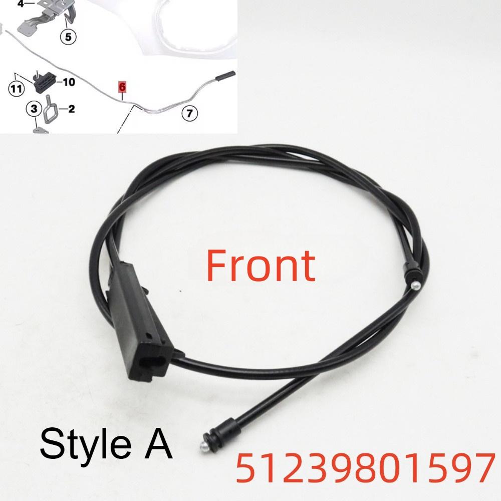 

Front Rear Engine Hood Latch Release Bowden Bonnet Cable Wire For BMW PACEMAN R61 11-15 Countryman R60 2009-2016 Style A Front