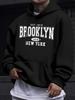Printed Drawstring Sweatshirt Hooded Pullover Sweatshirt