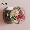 Decorative Door Handle High Durability Simple Installation Nature-Inspired Transparent Doorknob Cabinet Pull