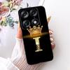 For Motorola Signature 2026 Crown Letter Phone Case For Motorola Signature XT2603-2 Black Silicone Soft Cases Bumpers