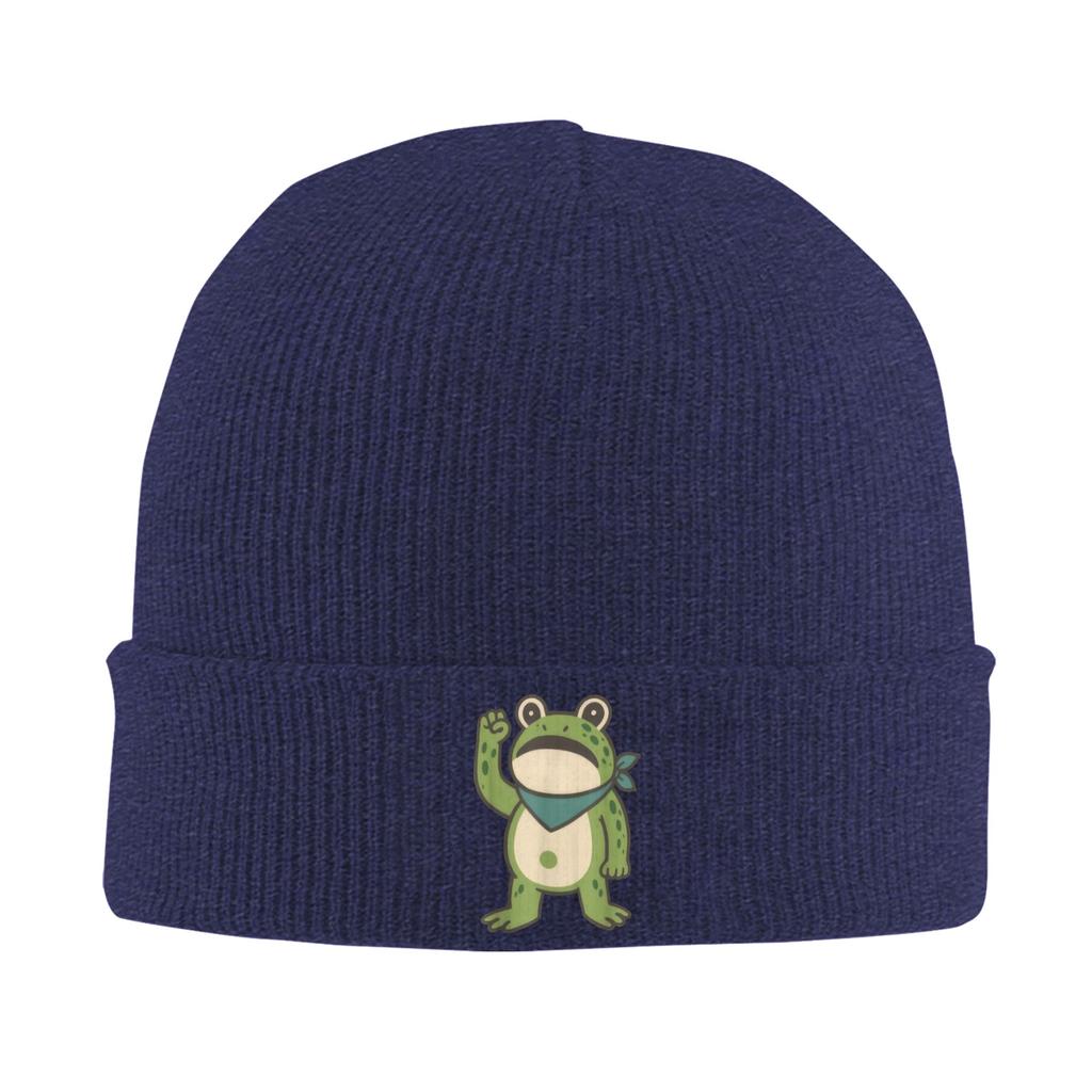 Resist Frog Portland Frog Protest for Men Women Beanie Hats  Knit Hat Adult Unisex Street Y2K Head Wrap Caps Autumn Bonnet Hats
