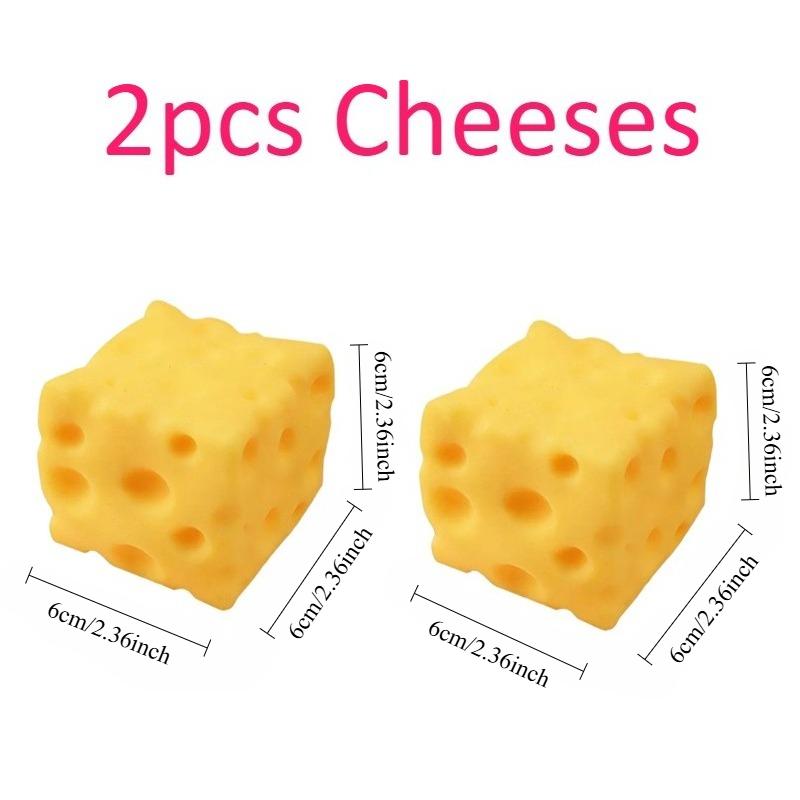 Squishy Cheese Cube Squeeze Toys Soft Butter Cheese Fidget Toy Slow Rebound Push Stress Relief Sensory Toy Christmas Present