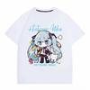 Anime Short Sleeved Tshirt First Tone Co Naming Surrounding Future MIKU Boys and Girls Loose Students In Summer