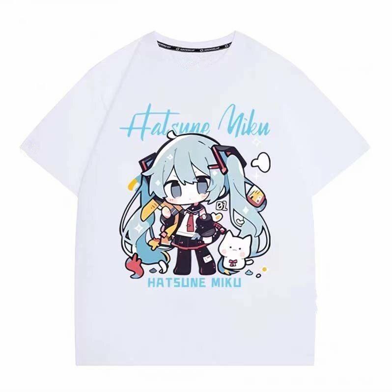Anime Short Sleeved Tshirt First Tone Co Naming Surrounding Future MIKU Boys and Girls Loose Students In Summer