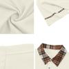 Heren Poloshirt met Korte Mouwen en Contrasterende Geruite Kraag en Knopenlijst Gestreept Design Casual Zomer Lichtgewicht Top