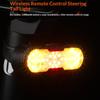 1 Set Wireless Remote Control Cycling Warning Taillight Bike Tail Light With Turn Signal Bicycle Lights For Night Riding