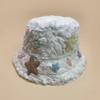Fisherman's hat children's autumn and winter new thickened plush cute basin hat versatile face small cold hat warm hat