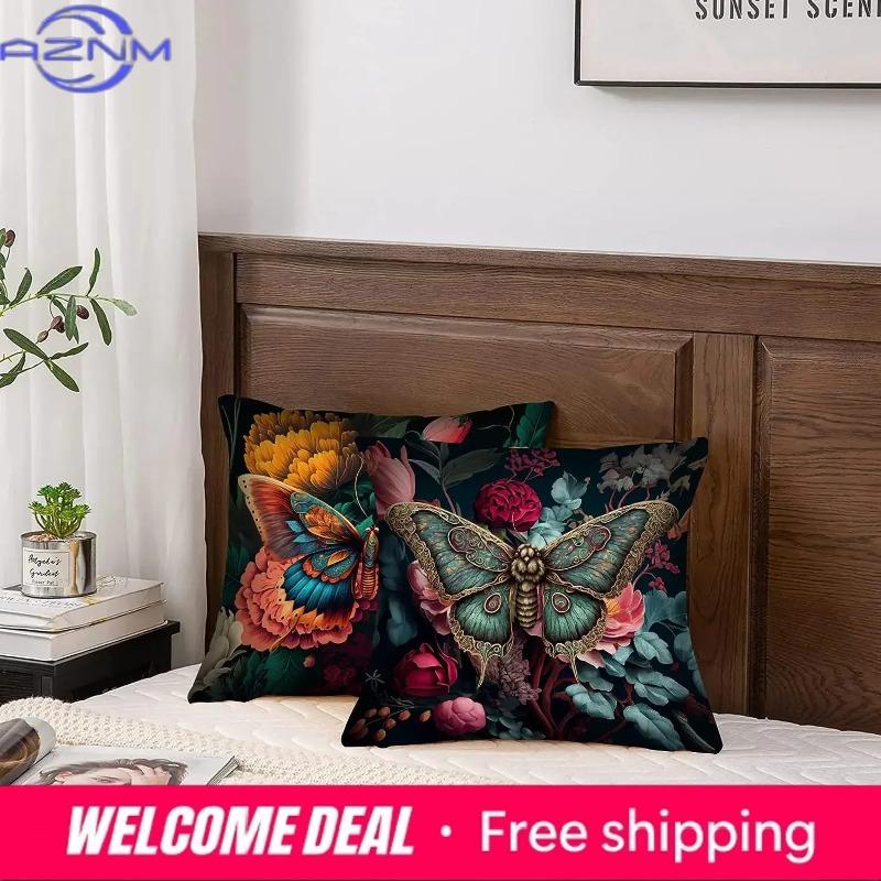 Butterfly Decorative Pillowcase Throw Pillowcase Abstract Pillowcase Modern Square Couch Home Decor Cushion Cover 45X45 Cm