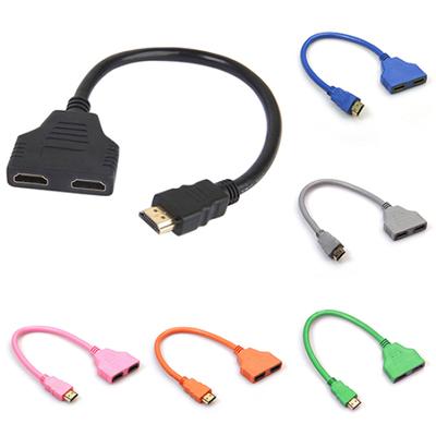 1080P HDMI-compatible Port 2 Female 1 Male To In 2 Out Splitter Cable