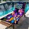 KPop Demon Hunters Print Beach Towel, Versatile Lightweight Absorbent Beach Towel for Pool Surf Yoga Bathroom, Perfect Birthday Holiday Gift